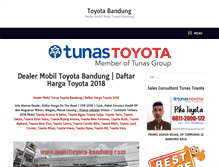 Tablet Screenshot of mobiltoyota-bandung.com